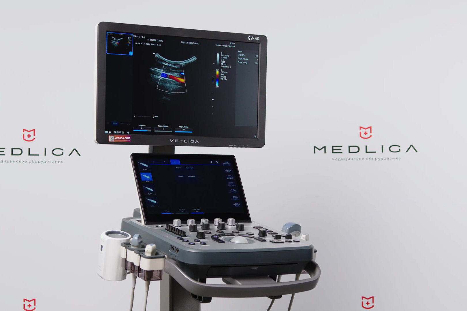 Видеообзор ветеринарного УЗ аппарата VETLIGA SV-40