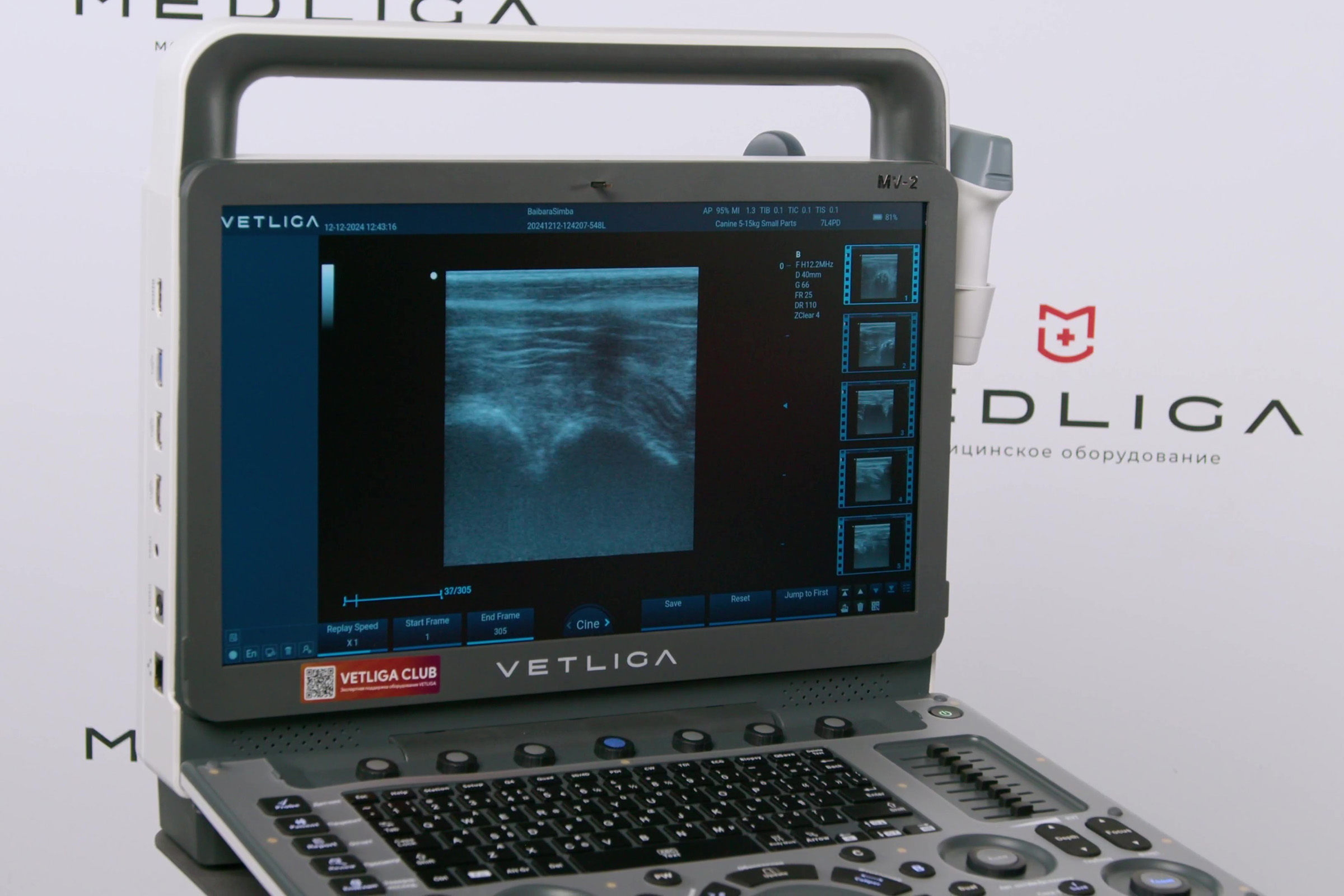 Технологии и возможности ветеринарного УЗИ аппарата VETLIGA MV-2