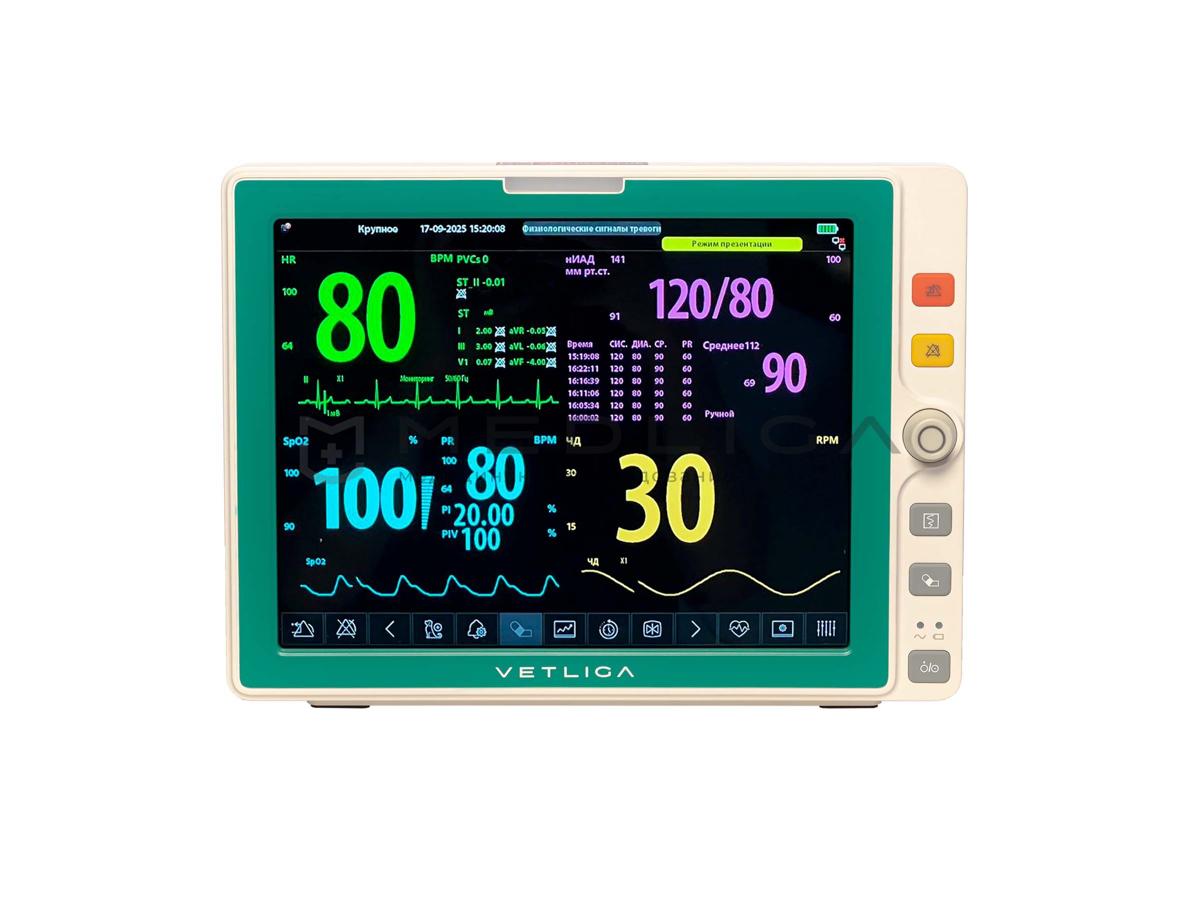 Ветеринарный монитор пациента VETLIGA L12M
