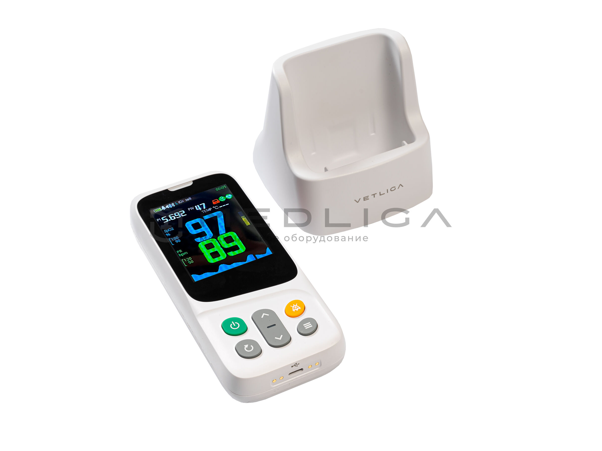 Ветеринарный монитор пациента VETLIGA VM-20C